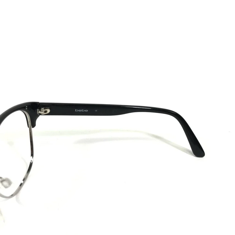 Bebe Eyeglasses Frames BB7186 001 JET TROUBLEMAKER Black Cheetah Print 56-17-135